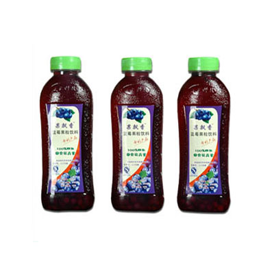 400ml-塑料瓶蓝莓果粒饮料